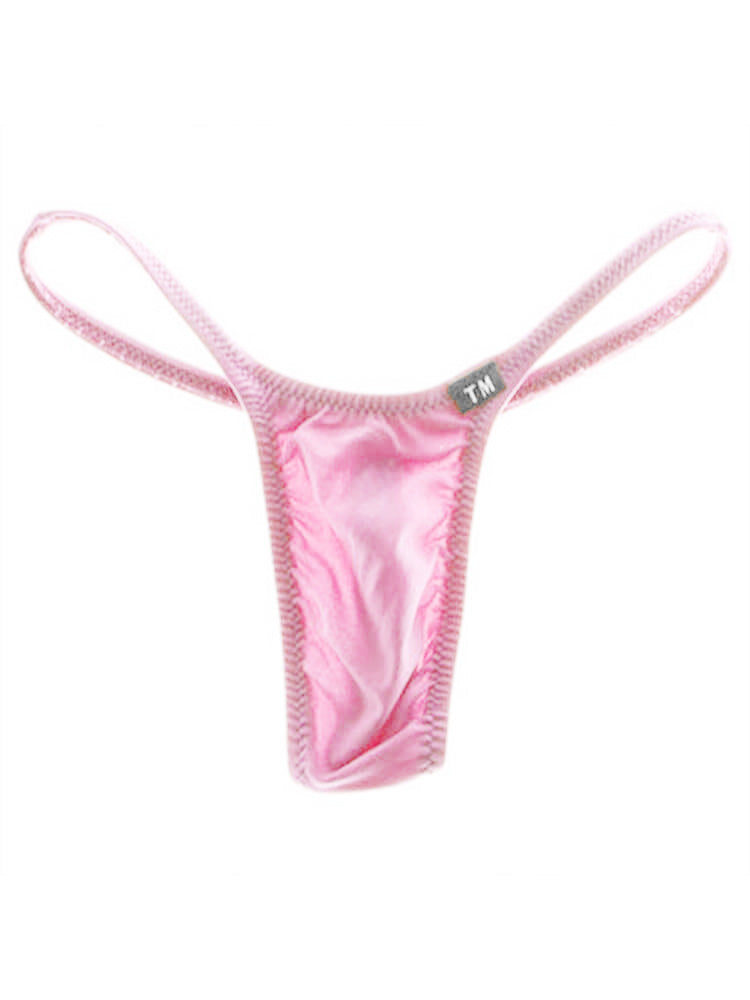 Men's Solid Color Sexy Low Waist Thin Thong