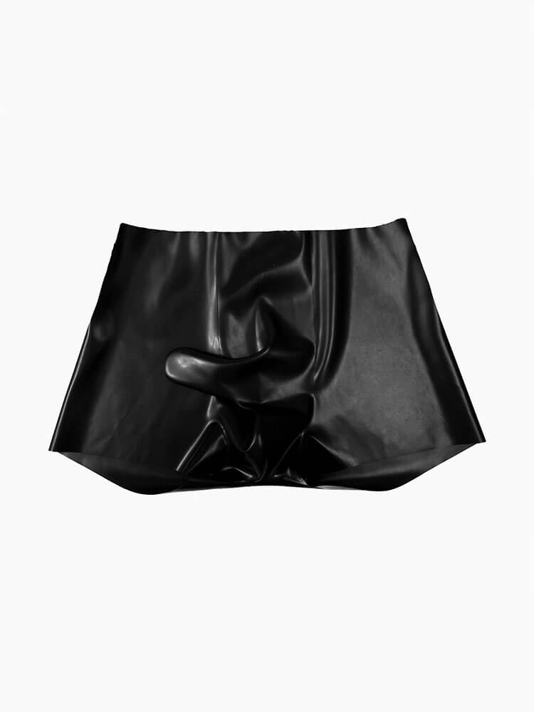 Men's Tight Latex Bullet-Separated Boxer Briefs