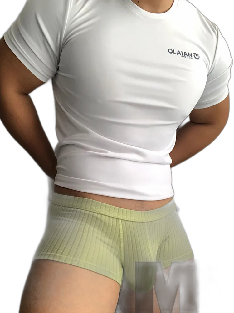 Men's Threaded Fabric U-Raised Low Rise Trunks