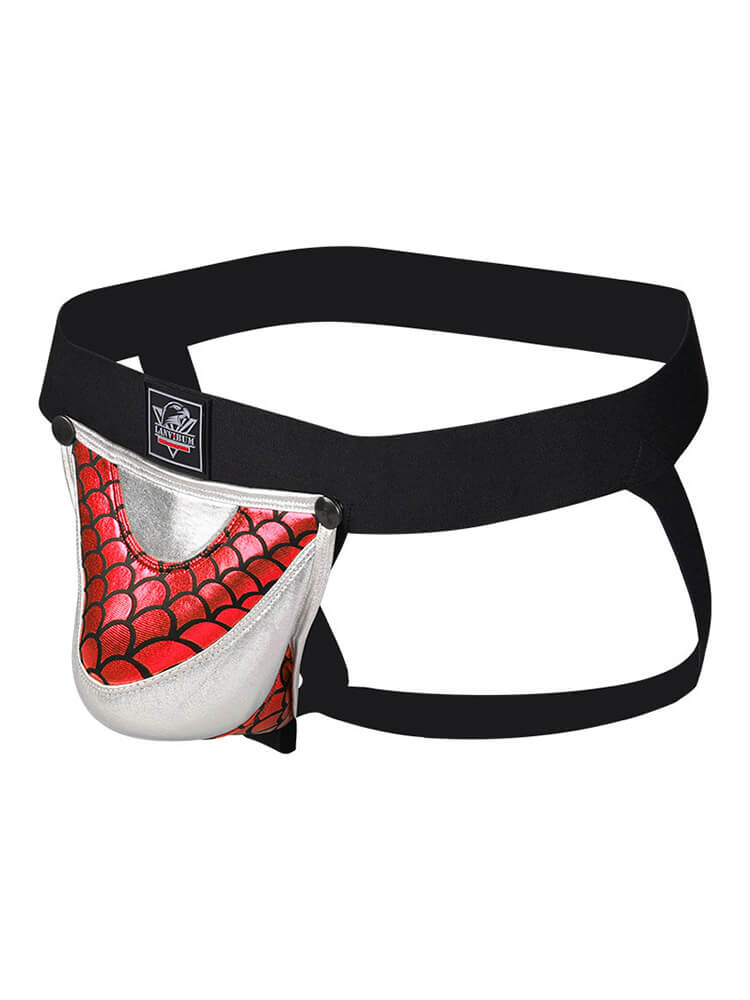 Men's Detachable Colorblock Pouch Hip-Lifting Jockstrap
