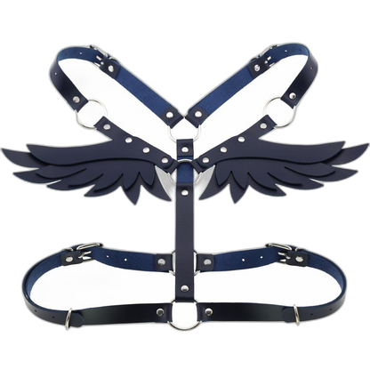 Angel Wings Leather Harness