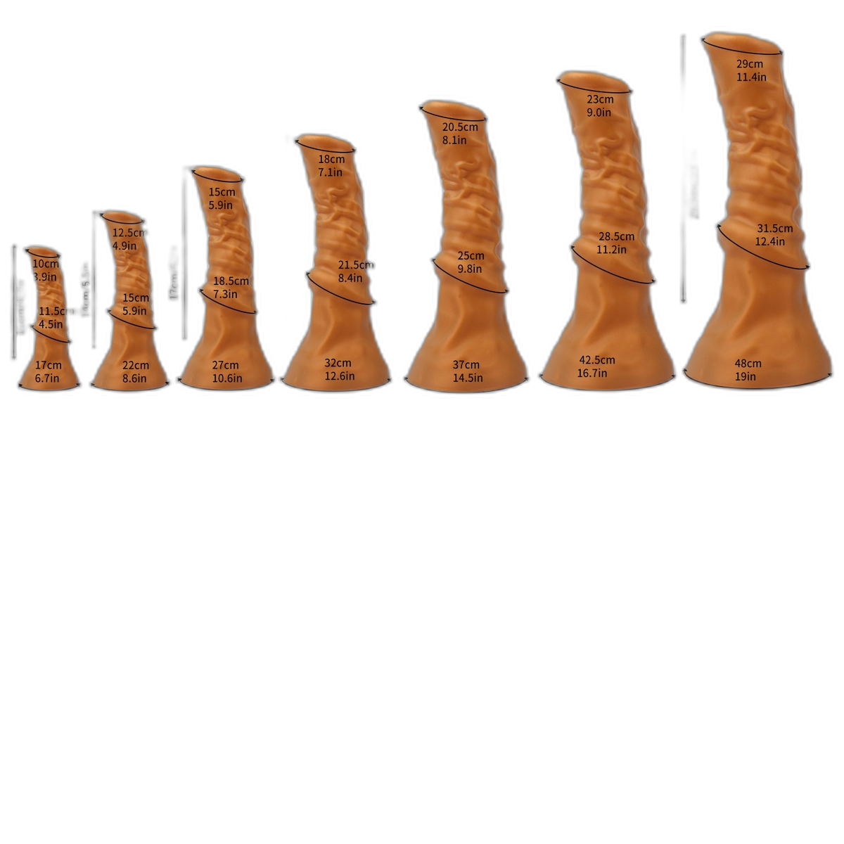 Thorin - Horse Dildo - Ultra Realistic Dildo - Silicone Dildo - 7 Sizes