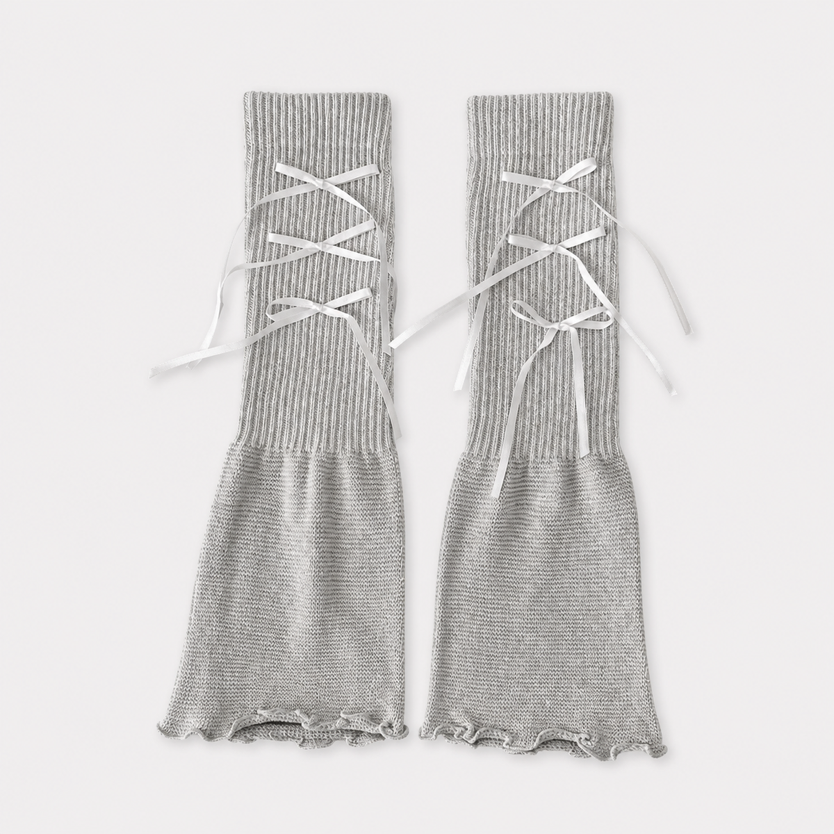 Sweetheart Lace-Up Leg Warmers