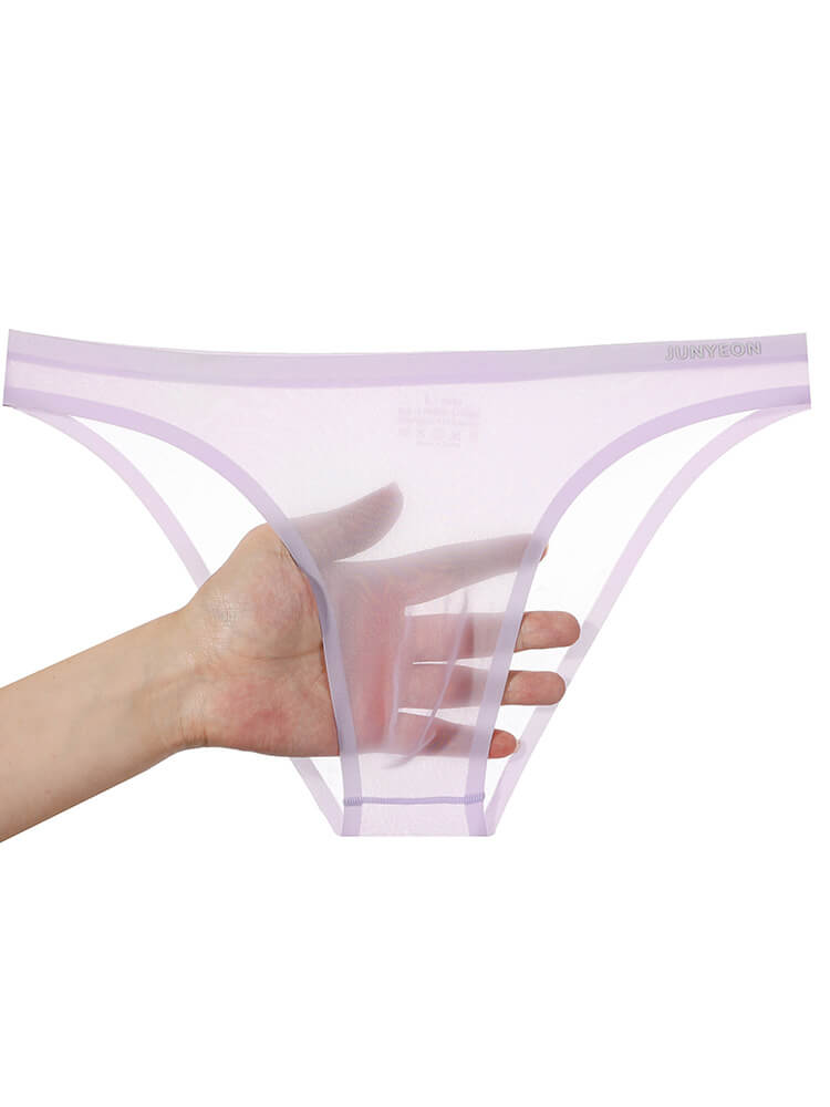 Men's Sexy Sheer Breathable Ice Silk Briefs