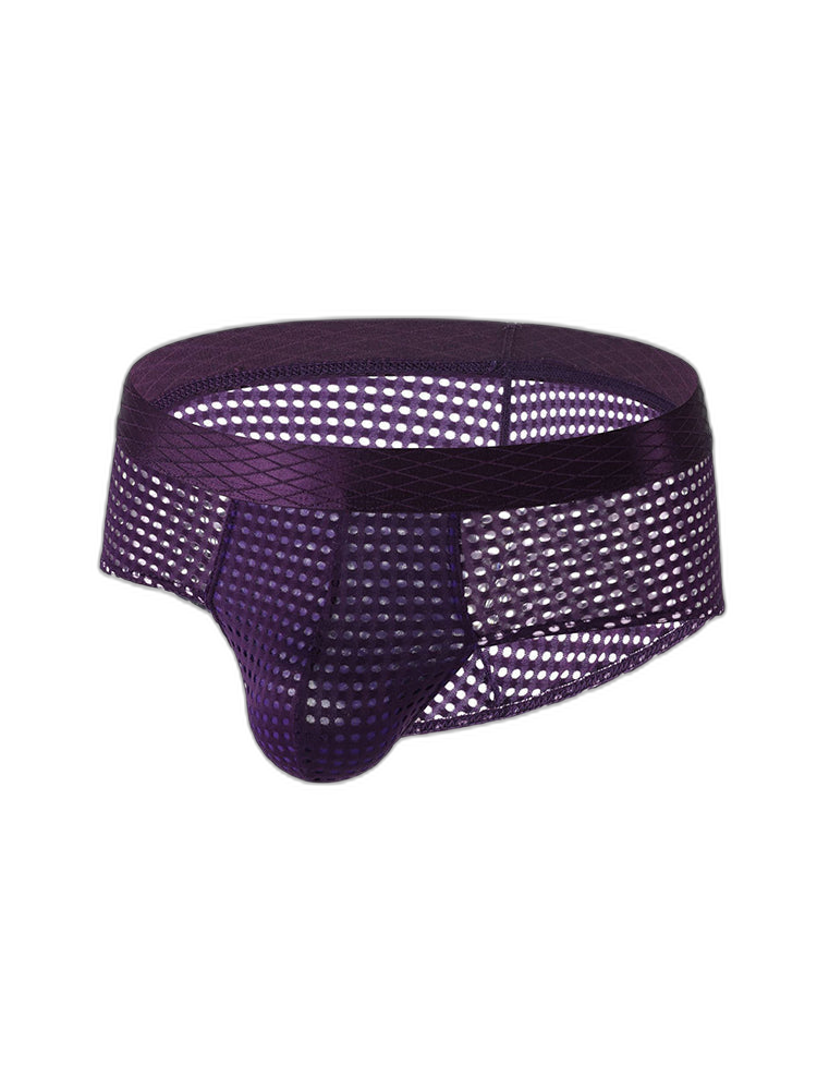 3 Pack Men's Quick-Dry Mesh Low-Rise Briefs