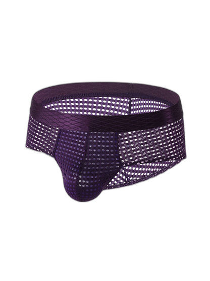 3 Pack Men's Quick-Dry Mesh Low-Rise Briefs