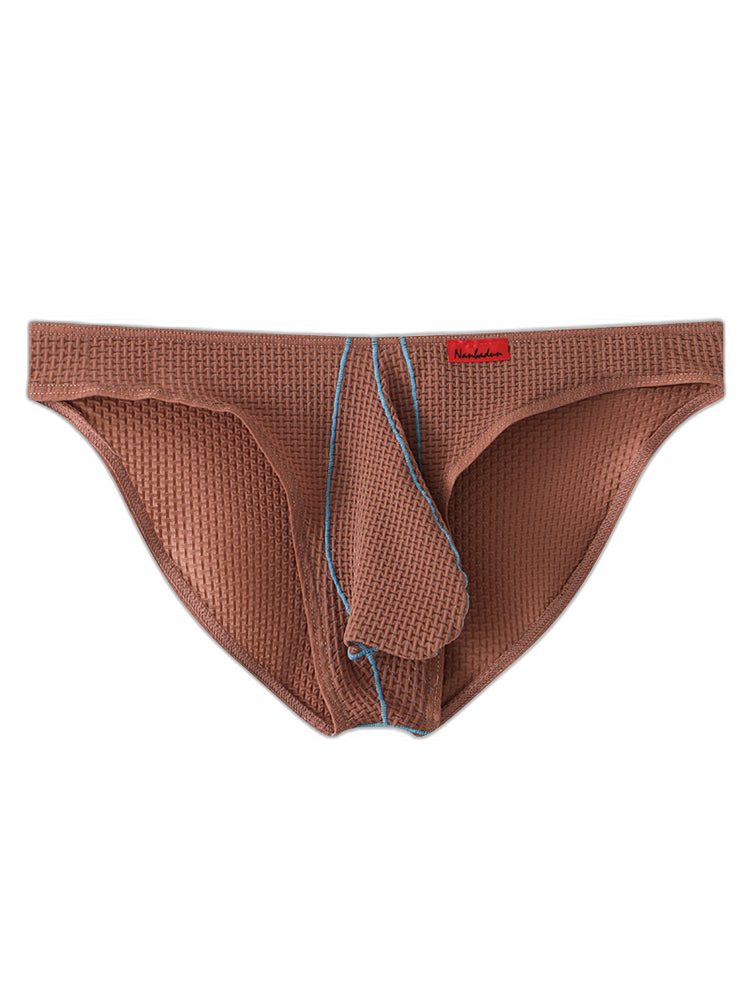 3 Pack Men's Ice Silk High-Elastic Breathable Briefs for Sports