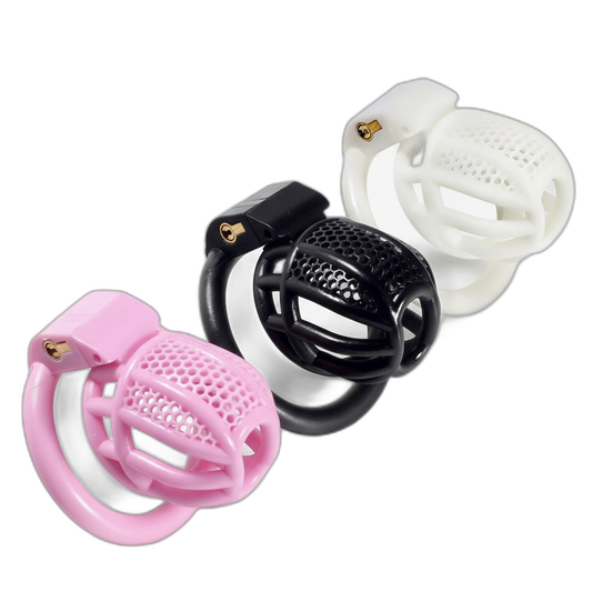 HexMesh Mini Chastity Cage With 4 Ring Sizes