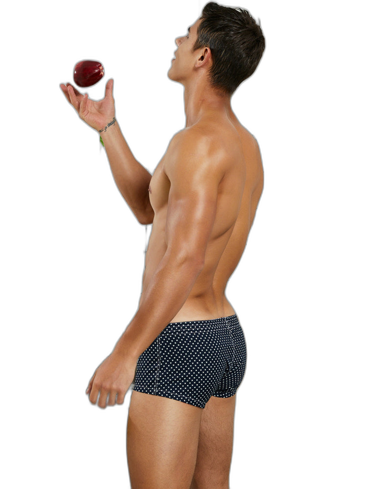 Men’s Knit Trunks with Button Fly