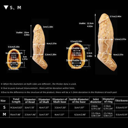 Nothosaur Wiz's Sheath - 5-7 inch Penis Sleeve - Beast Cock Sleeve