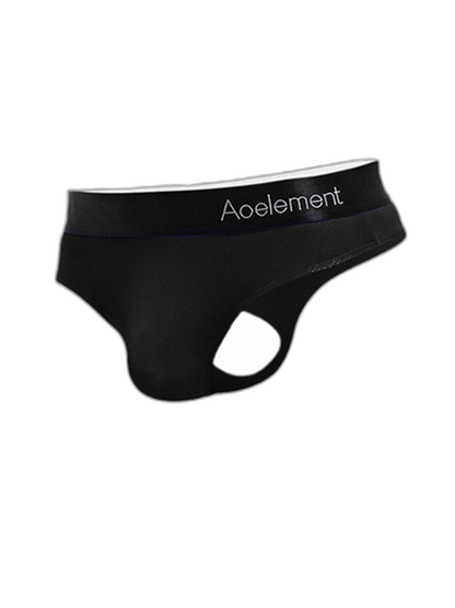 4 Pack Men's Low-Rise Stretchy U-Pouch Thongs