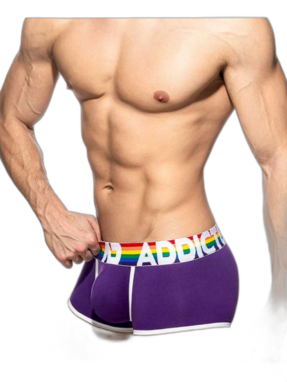 2 Pack Men’s Large Pouch Rainbow Trunks