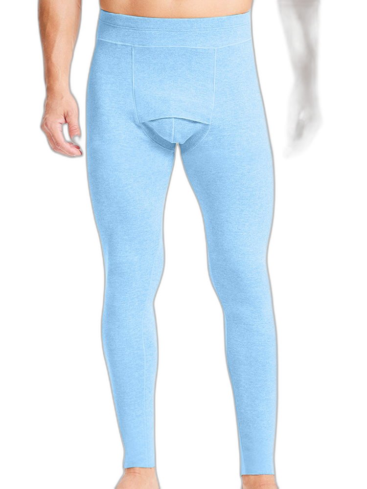 Men's Double-Sided Fleece Thickened Antibacterial Cotton Base Layer Thermal Bottoms