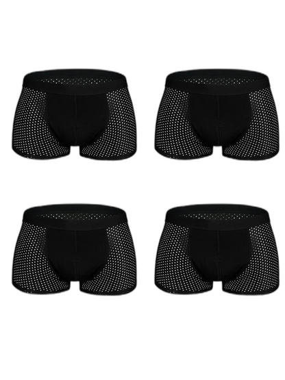 4 Pack Mesh Breathable Ice Silk Underwear Boxer