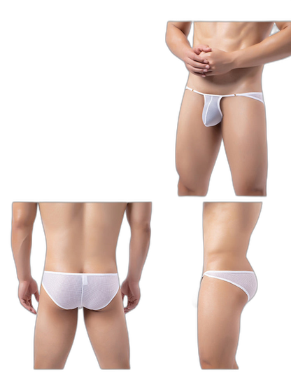 3 Pack Men's Stay-Cool  Day-Long Comfort Supportive U-Pouch Soft Bikini