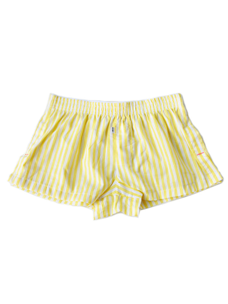 D.M Men's Fashion Low Waist Striped Cotton Home Shorts