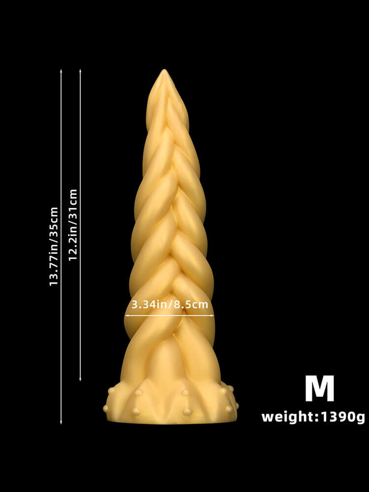 Twisted-Shaped Irregular Silicone Anal Plug