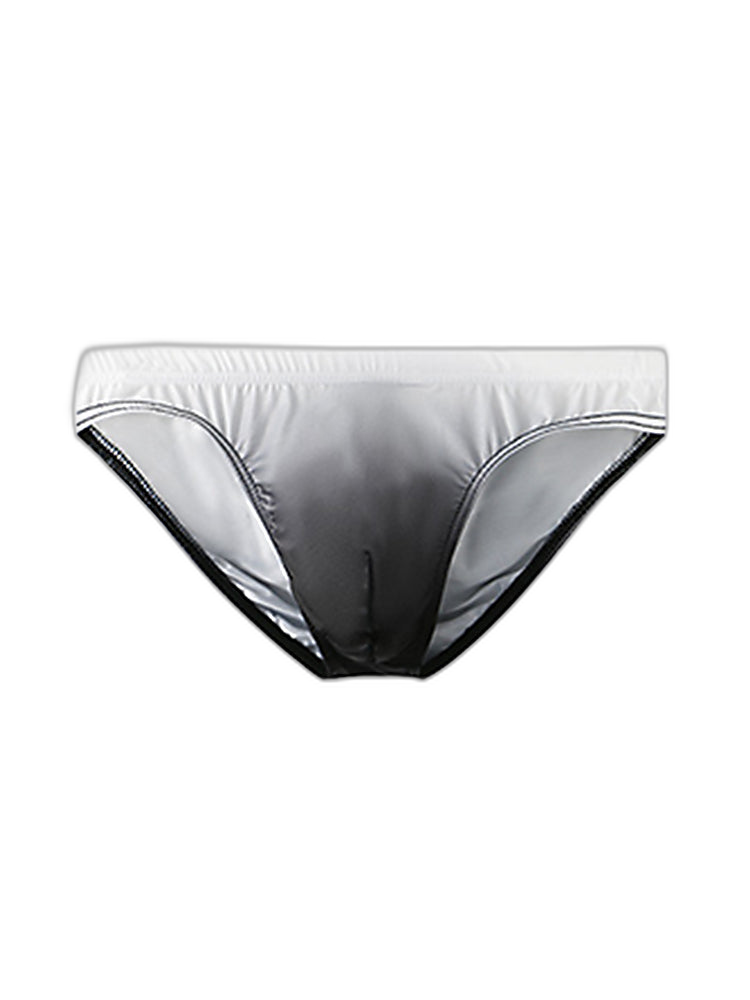 3 Pack Men's Sensual Silk-Like Loose Gradient Color Bikini