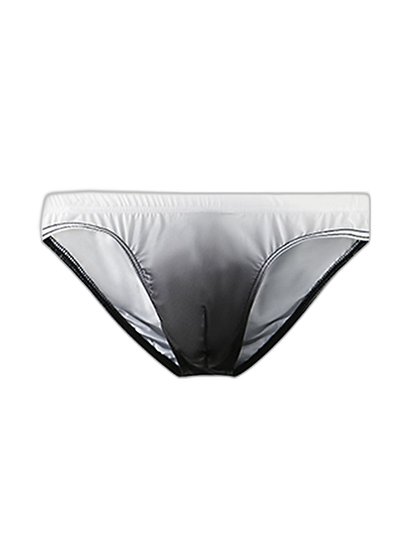3 Pack Men's Sensual Silk-Like Loose Gradient Color Bikini