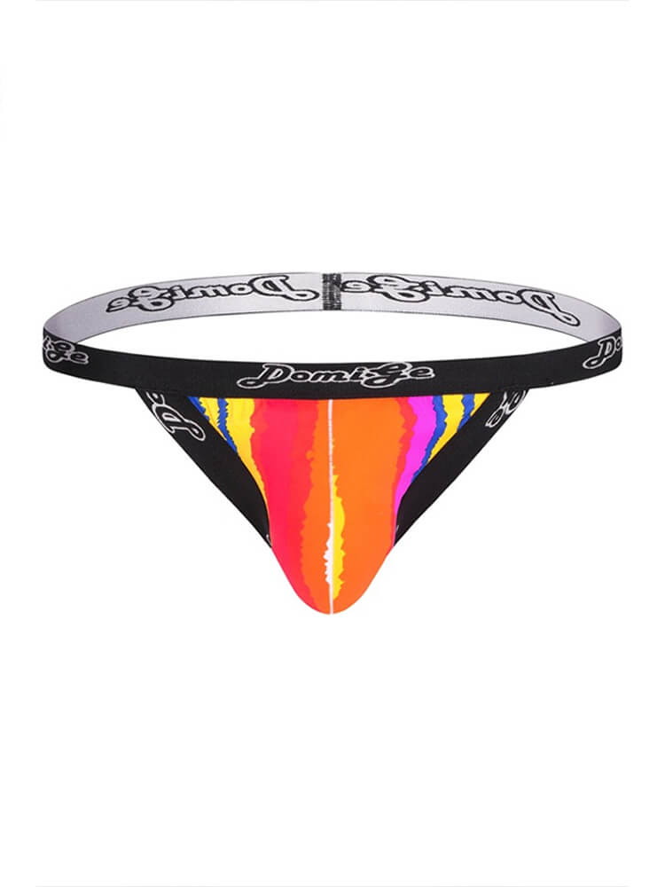 Men's Low-Rise Ice Silk Exposed Buttocks Thong