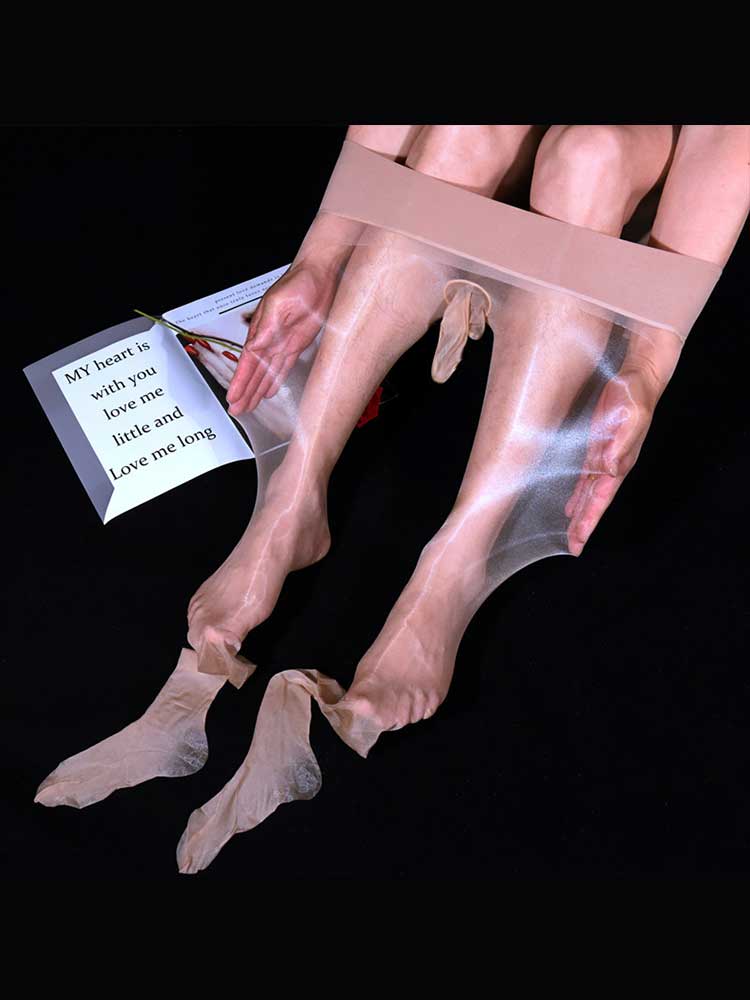 Men's Aurora Glossy 1D Ultra-Thin Sexy Stockings