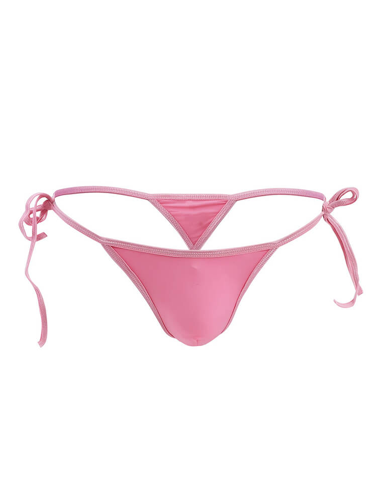 Men's Ice Silk Lace-Up Non-Marking Thongs