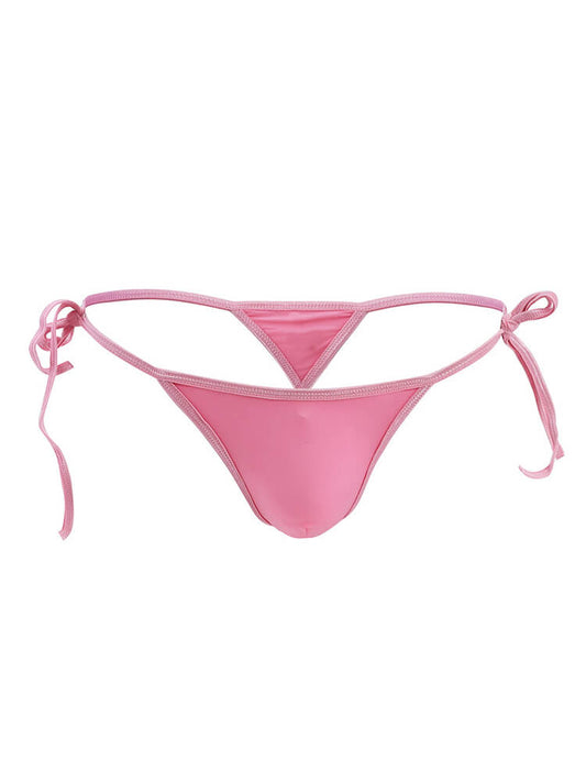 Men's Ice Silk Lace-Up Non-Marking Thongs