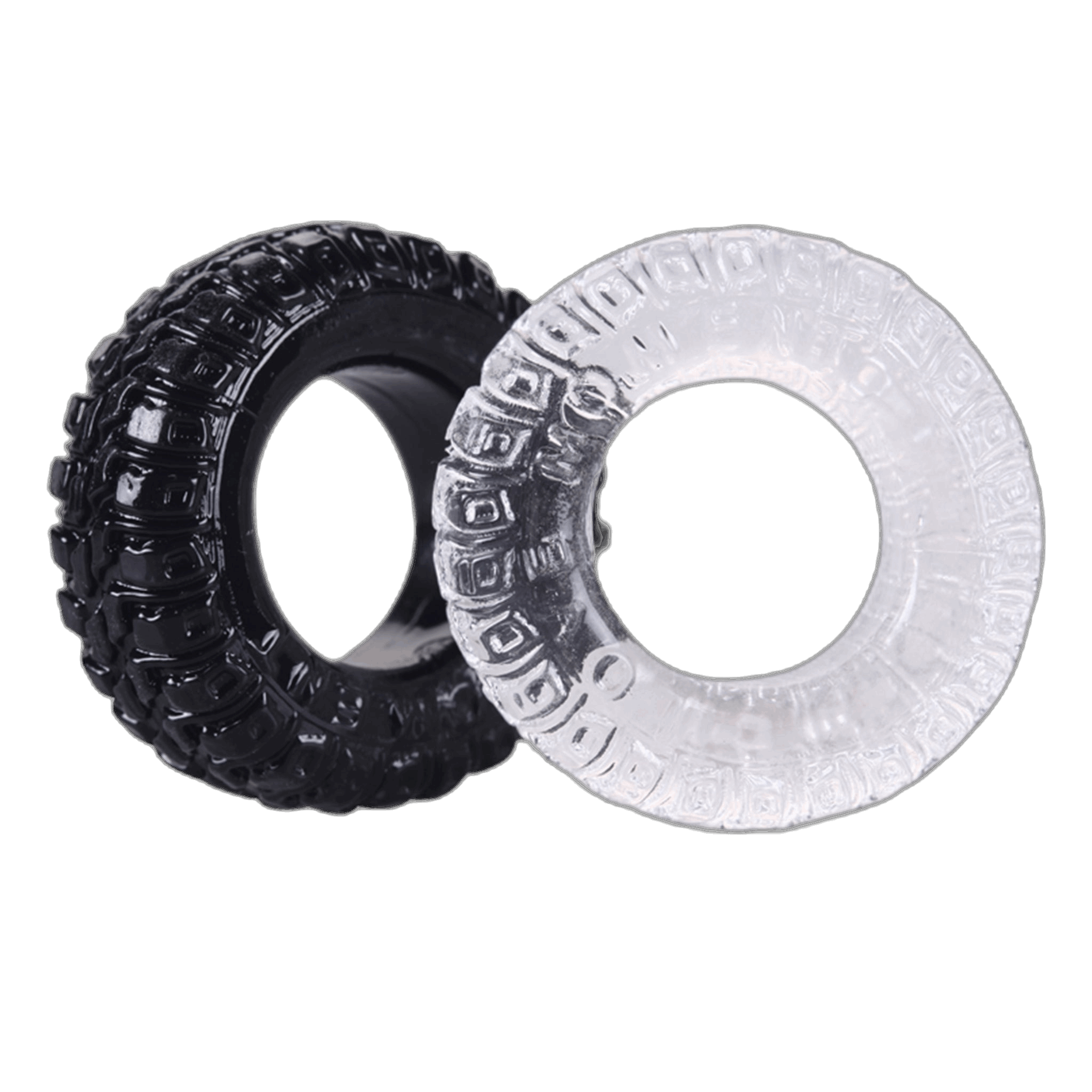 ruff GEAR Super Stretch Gummy Tyre Cock Rings 2 Pack