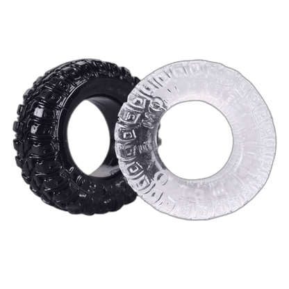 ruff GEAR Super Stretch Gummy Tyre Cock Rings 2 Pack