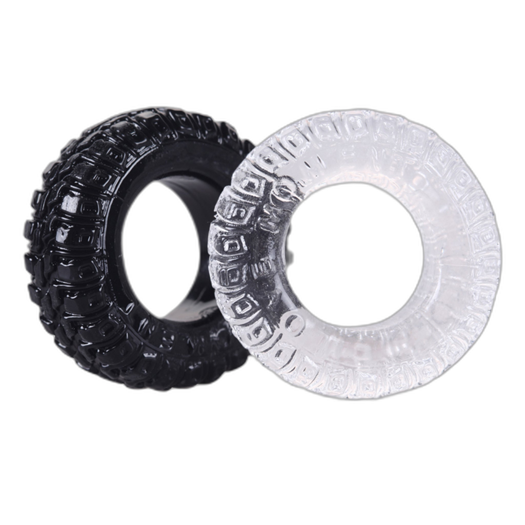 ruff GEAR Super Stretch Gummy Tyre Cock Rings 2 Pack