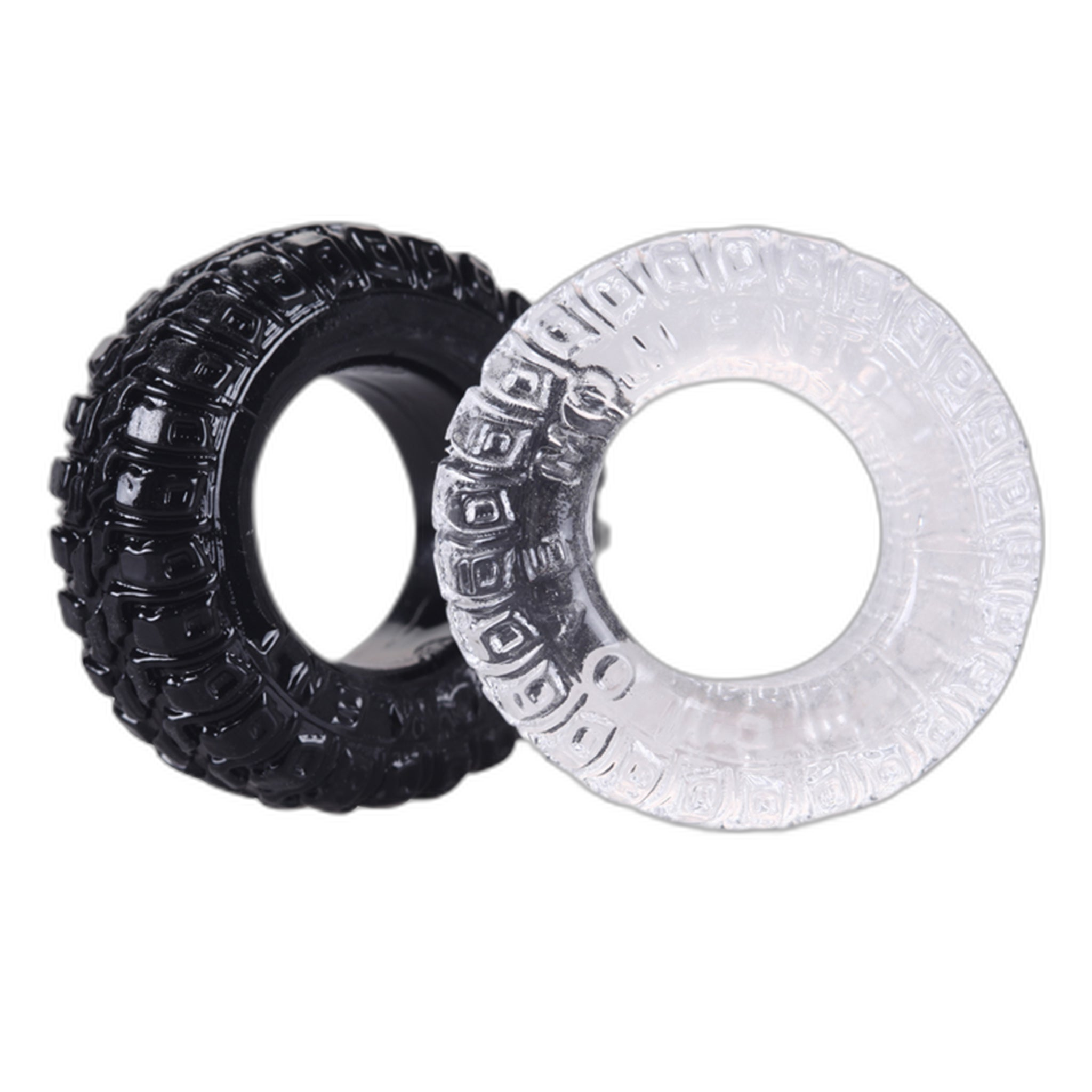 ruff GEAR Super Stretch Gummy Tyre Cock Rings 2 Pack