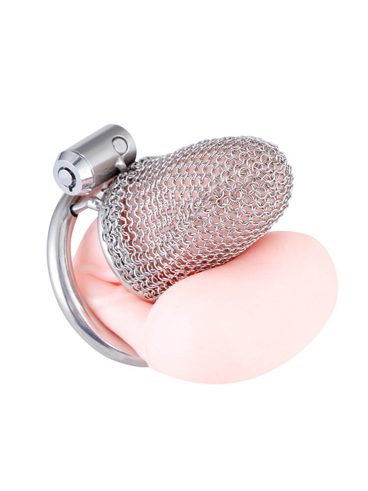 Men's Mesh Stainless Steel Chastity Lock