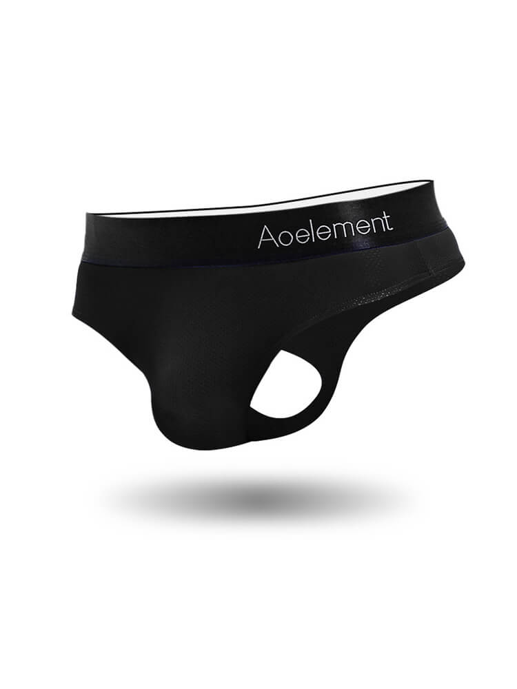 Men's Sexy Elastic Tight Breathable Sports Thong