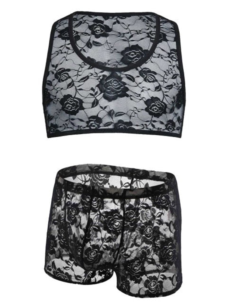 Lace Underwear Suit