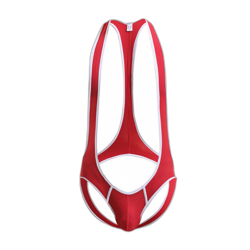 Open Back Mesh Wrestling Singlet