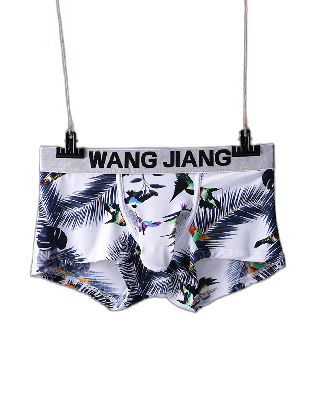 3 Pack Men's Ice Silk Trunks with Separated Pouch Design