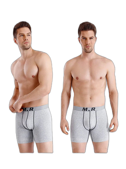 4 Pack Anti-Chafing High Elasticity Sports Boxer Briefs