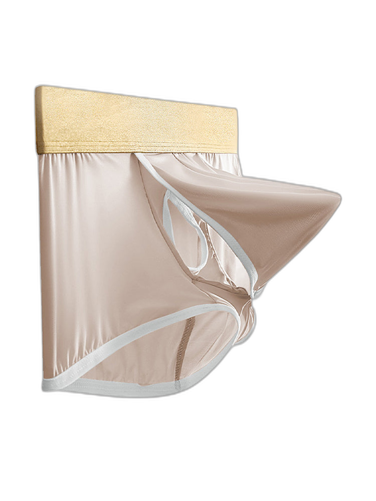 4 Pack Men's Ice Silk Breathable Separate Ultra-Thin Trunks