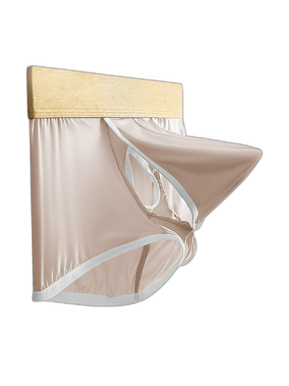 4 Pack Men's Ice Silk Breathable Separate Ultra-Thin Trunks