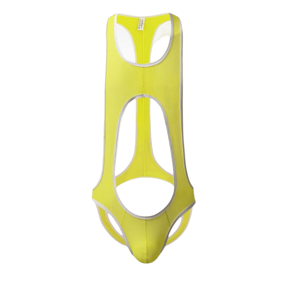 Open Back Singlet Yellow