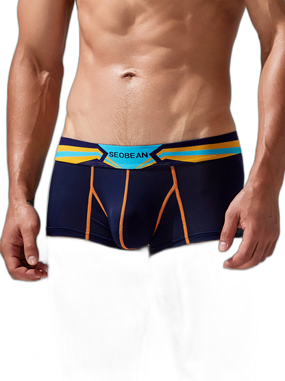 Men's Sport Splicing Lines Trunks