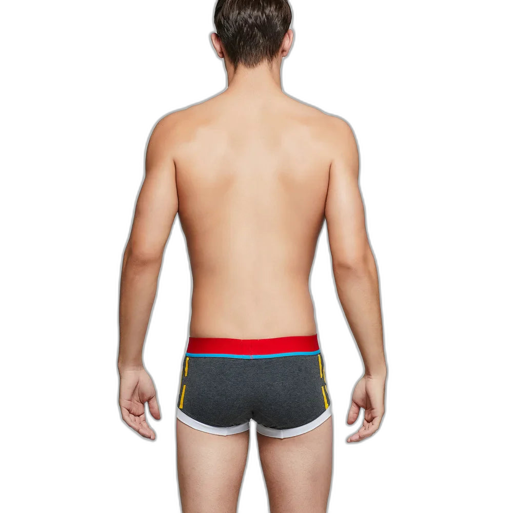 SEOBEAN Athletic Print Cotton Boxer Briefs
