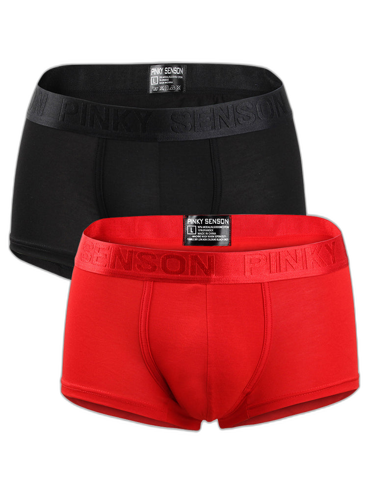 2 Pack Men's U Convex Modal Breathable Trunks