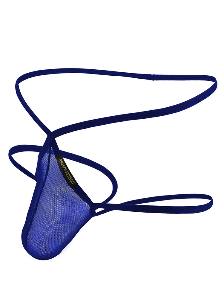 Transparent Brave Person Men's Thongs