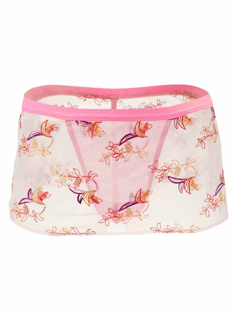 Men's Pink Phoenix Lace Thong