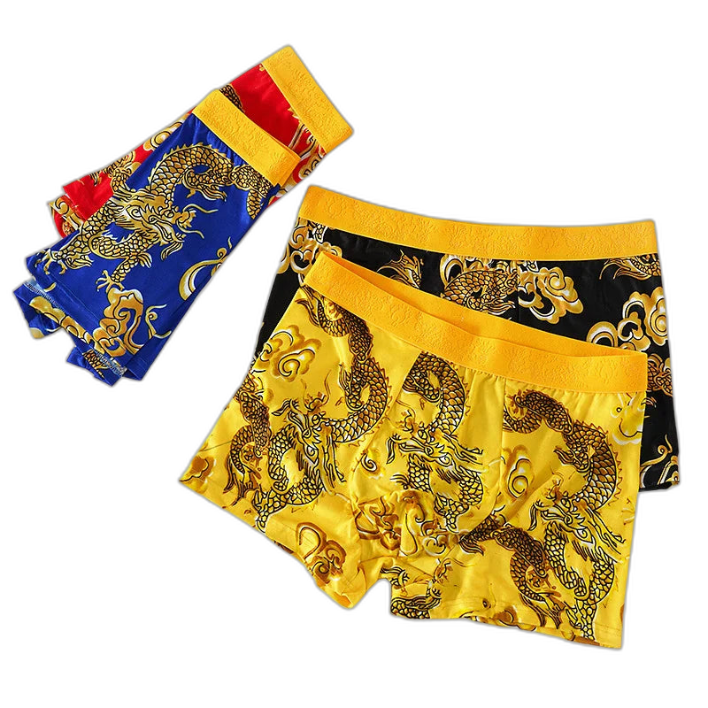 Dragon Daddy Bold Print Men’s Boxer Shorts (4 Pack)