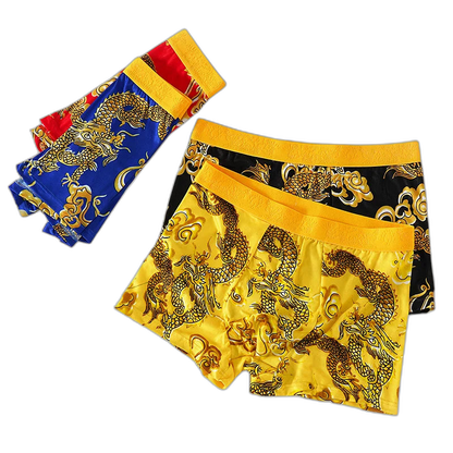 Dragon Daddy Bold Print Men’s Boxer Shorts (4 Pack)