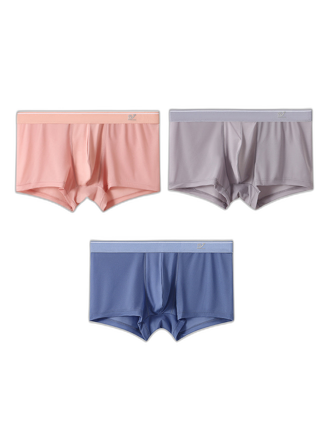 3 Pack Men’s Comfy U Convex Pouch Trunks