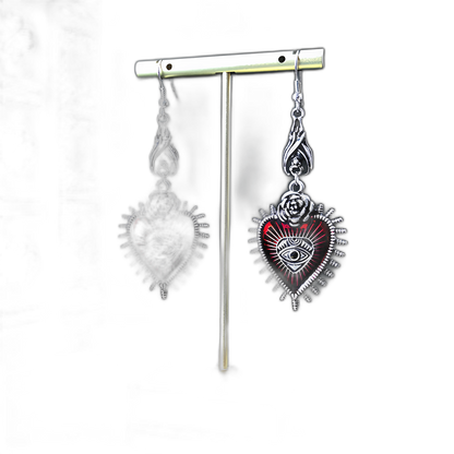 Blood Rose Earrings
