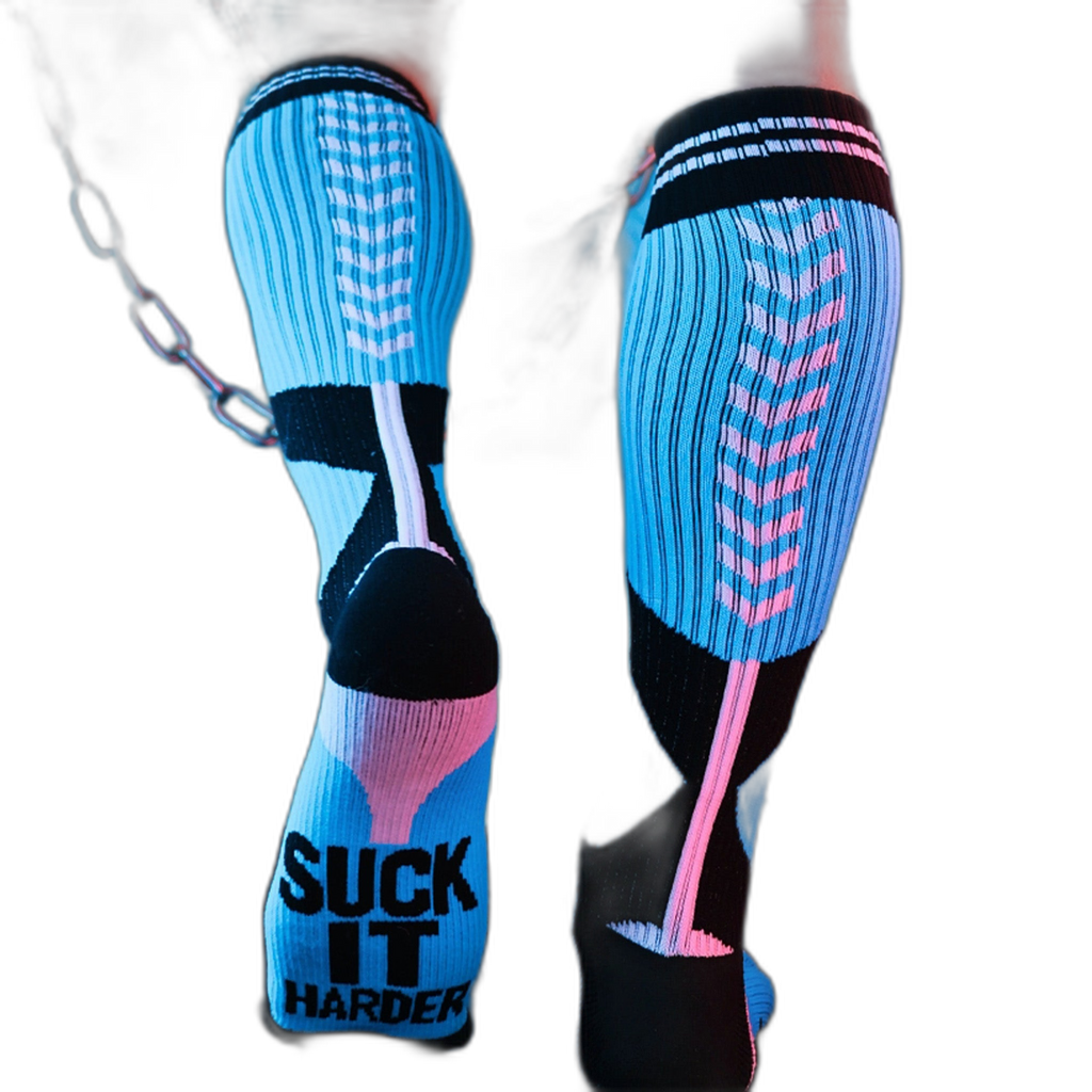 Breedwell Sucker Socks Aqua Blue